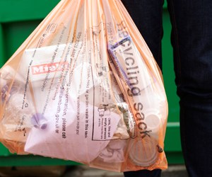 The councils are planning to move from orange sacks to clear ones for the collection of dry recyclables